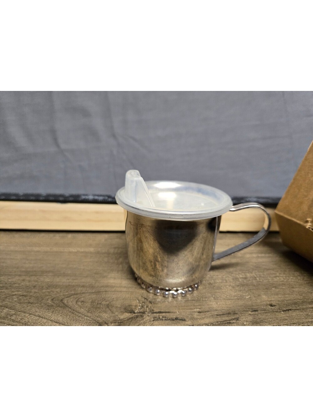 Lenox Silverplated Baby Cup With Lid No 431